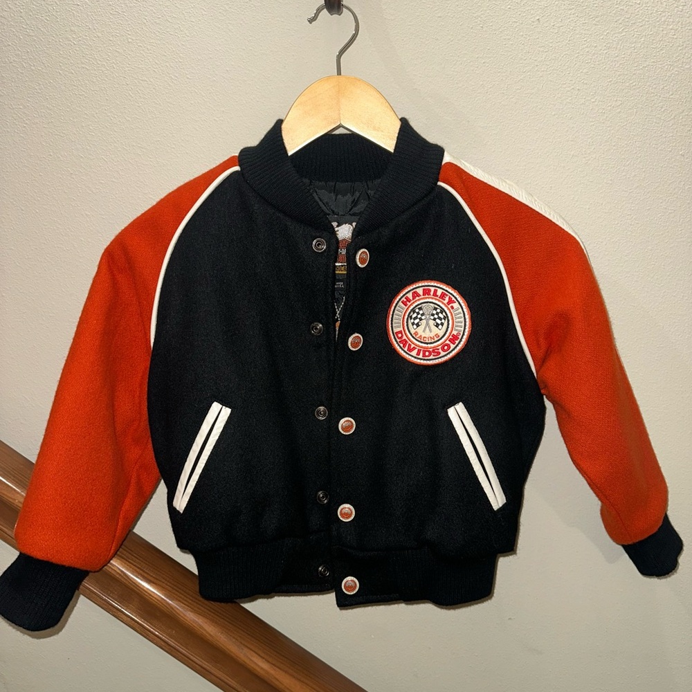 Harley-Davidson Kids Letterman Jacket - Wool and Leather